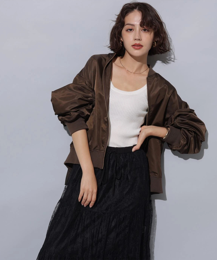 Arpege story ❤︎アルページュストーリーBackリボンMA-1 BackリボンMA-1 | ジャケット | Arpege story（アルページュ