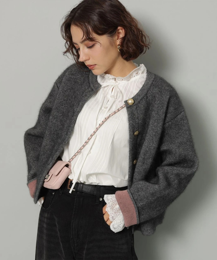 店舗限定》金ボタンFURニットジャケット | カーデ | Arpege story