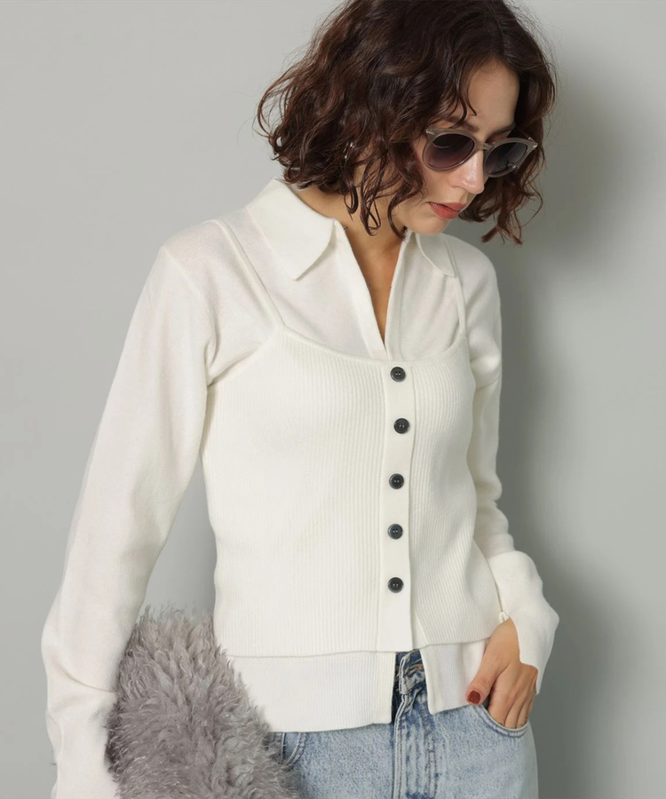 店舗限定》衿付きカーデアンサンブル | アンサンブル | Arpege story