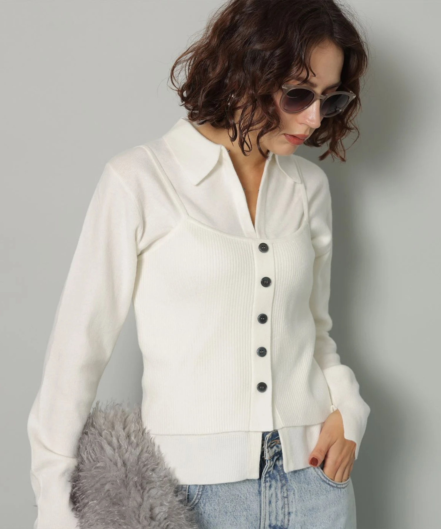 店舗限定》衿付きカーデアンサンブル | アンサンブル | Arpege story