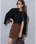 専用　美品 Arpege story ラップミニスコート レザー Sサイズ 黒 ラッププリーツミニスコート | スカート | Rirandture（リランド