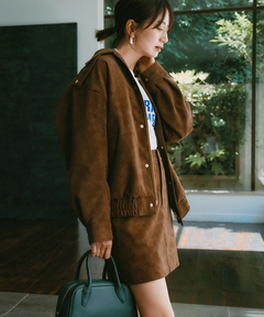 Arpege story(アルページュストーリー) |フェイクレザーミニスカート