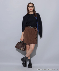 Arpege story(アルページュストーリー) |フェイクレザーミニスカート