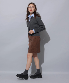 Arpege story(アルページュストーリー) |フェイクレザーミニスカート