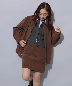 Arpege story(アルページュストーリー) |フェイクレザーミニスカート