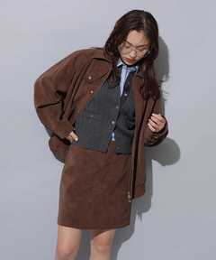 Arpege story(アルページュストーリー) |フェイクレザーミニスカート