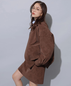 Arpege story(アルページュストーリー) |フェイクレザーミニスカート