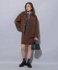 Arpege story(アルページュストーリー) |フェイクレザーミニスカート