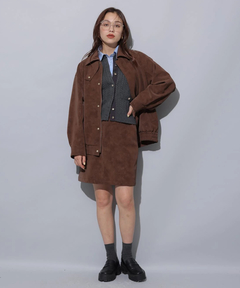 Arpege story(アルページュストーリー) |フェイクレザーミニスカート