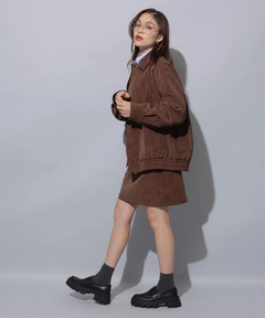 Arpege story(アルページュストーリー) |フェイクレザーミニスカート