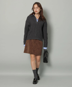 Arpege story(アルページュストーリー) |フェイクレザーミニスカート