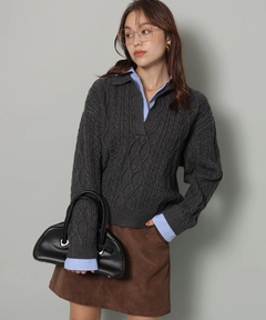 Arpege story(アルページュストーリー) |フェイクレザーミニスカート