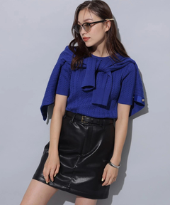 Arpege story(アルページュストーリー) |フェイクレザーミニスカート