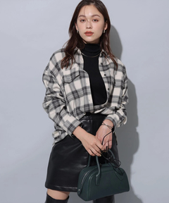 Arpege story(アルページュストーリー) |フェイクレザーミニスカート