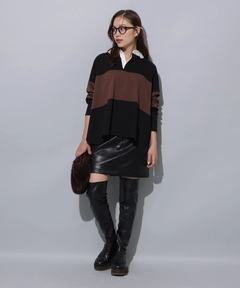 Arpege story(アルページュストーリー) |フェイクレザーミニスカート