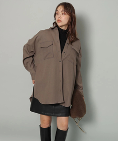 Arpege story(アルページュストーリー) |フェイクレザーミニスカート