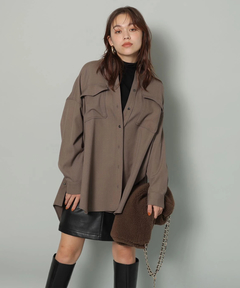 Arpege story(アルページュストーリー) |フェイクレザーミニスカート