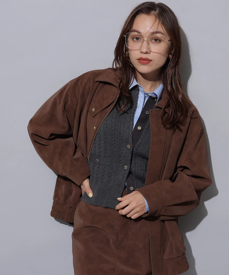 フェイクレザーブルゾン | ブルゾン | Arpege story（アルページュ