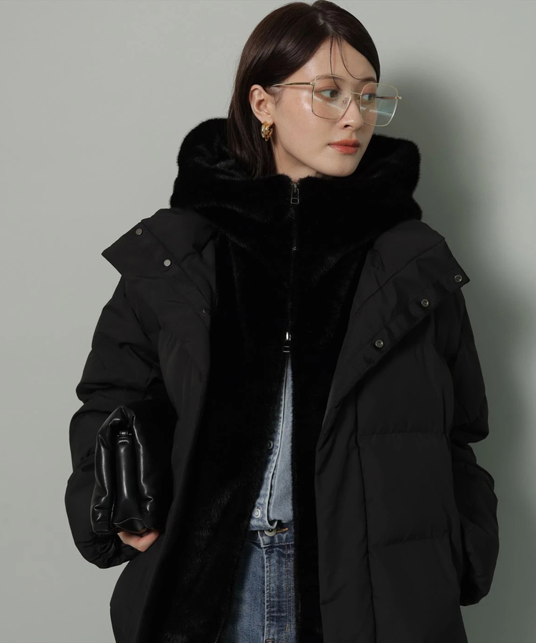 ファーフード付きMINOTECH中綿コート | コート | Arpege story