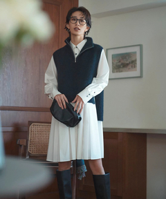 Arpege story(アルページュストーリー) |ハーフジップFURベスト