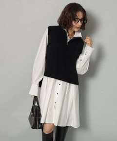 Arpege story(アルページュストーリー) |ハーフジップFURベスト