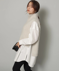 Arpege story(アルページュストーリー) |ハーフジップFURベスト