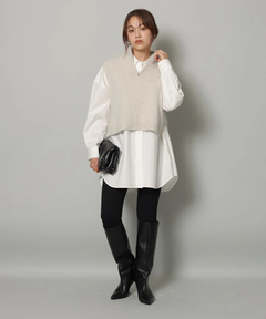 Arpege story(アルページュストーリー) |ハーフジップFURベスト