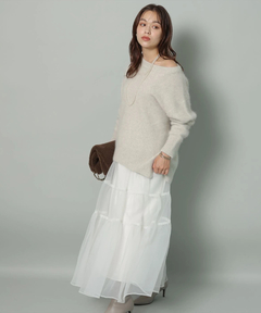 Arpege story(アルページュストーリー) |FUR2WAYロングニット