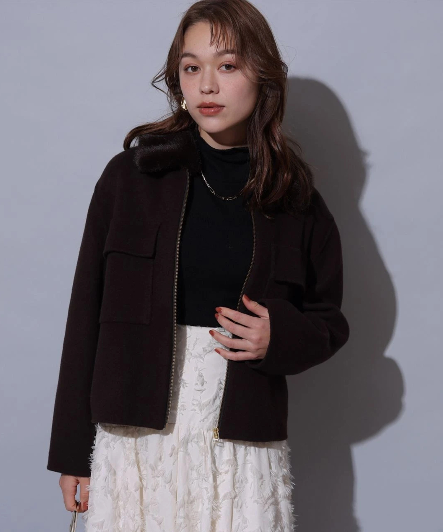 店舗限定》ファー付きBIGポケットリバーブルゾン | ブルゾン | Arpege