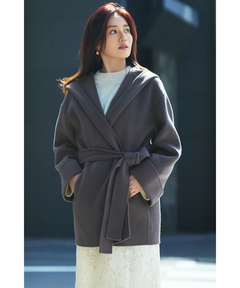 Arpege story(アルページュストーリー) |〈mi-mollet〉別注フードリバーミドルコート