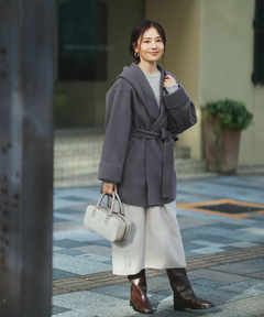 Arpege story(アルページュストーリー) |〈mi-mollet〉別注フードリバーミドルコート