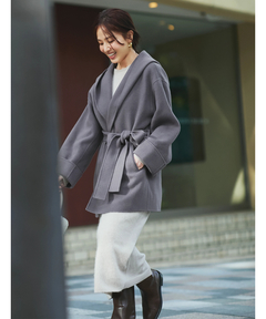 Arpege story(アルページュストーリー) |〈mi-mollet〉別注フードリバーミドルコート