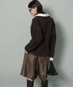 Arpege story(アルページュストーリー) |シャツドッキングケーブルニット