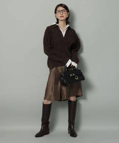 Arpege story(アルページュストーリー) |シャツドッキングケーブルニット