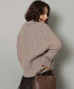 Arpege story(アルページュストーリー) |シャツドッキングケーブルニット