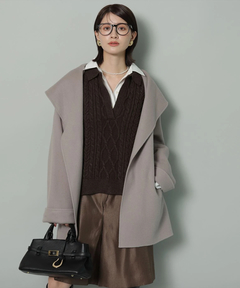 Arpege story(アルページュストーリー) |シャツドッキングケーブルニット