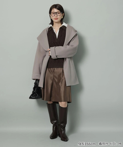 Arpege story(アルページュストーリー) |シャツドッキングケーブルニット