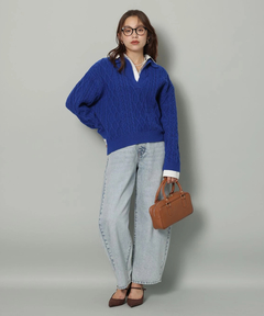 Arpege story(アルページュストーリー) |シャツドッキングケーブルニット