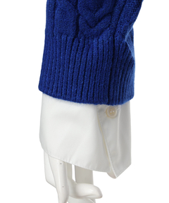 Arpege story(アルページュストーリー) |シャツドッキングケーブルニット