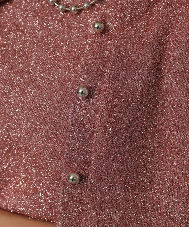 ラメクルーネックカーデ | カーデ | Arpege story（アルページュ