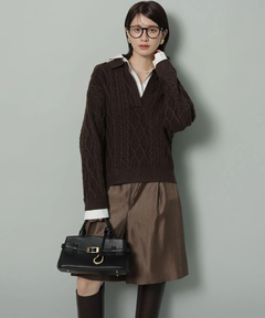 Arpege story ショート丈パンツ Arpege story ショート丈パンツ リネンライクショートパンツ