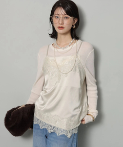 Arpege story(アルページュストーリー) |レースサテンキャミ