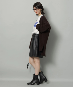 Arpege story(アルページュストーリー) |フェイクレザーラップミニスコート