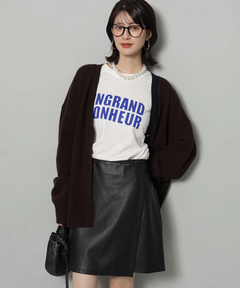 Arpege story(アルページュストーリー) |フェイクレザーラップミニスコート