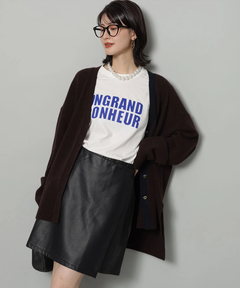 Arpege story(アルページュストーリー) |フェイクレザーラップミニスコート