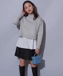 Arpege story(アルページュストーリー) |フェイクレザーラップミニスコート