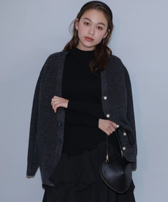 スタッフコーディネート】ラメスパンコールVカーデ｜natsu｜Arpege