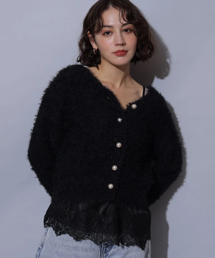 シアーニットブルゾン新品アルページュストーリー シアーニットブルゾン新品アルページュストーリー シアーニット