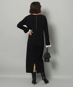 Arpege story(アルページュストーリー) |袖口レースニットワンピース