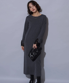 Arpege story(アルページュストーリー) |袖口レースニットワンピース